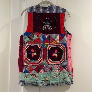 Handmade Vintage Quilted Animal Jacket Vest Chinese Style